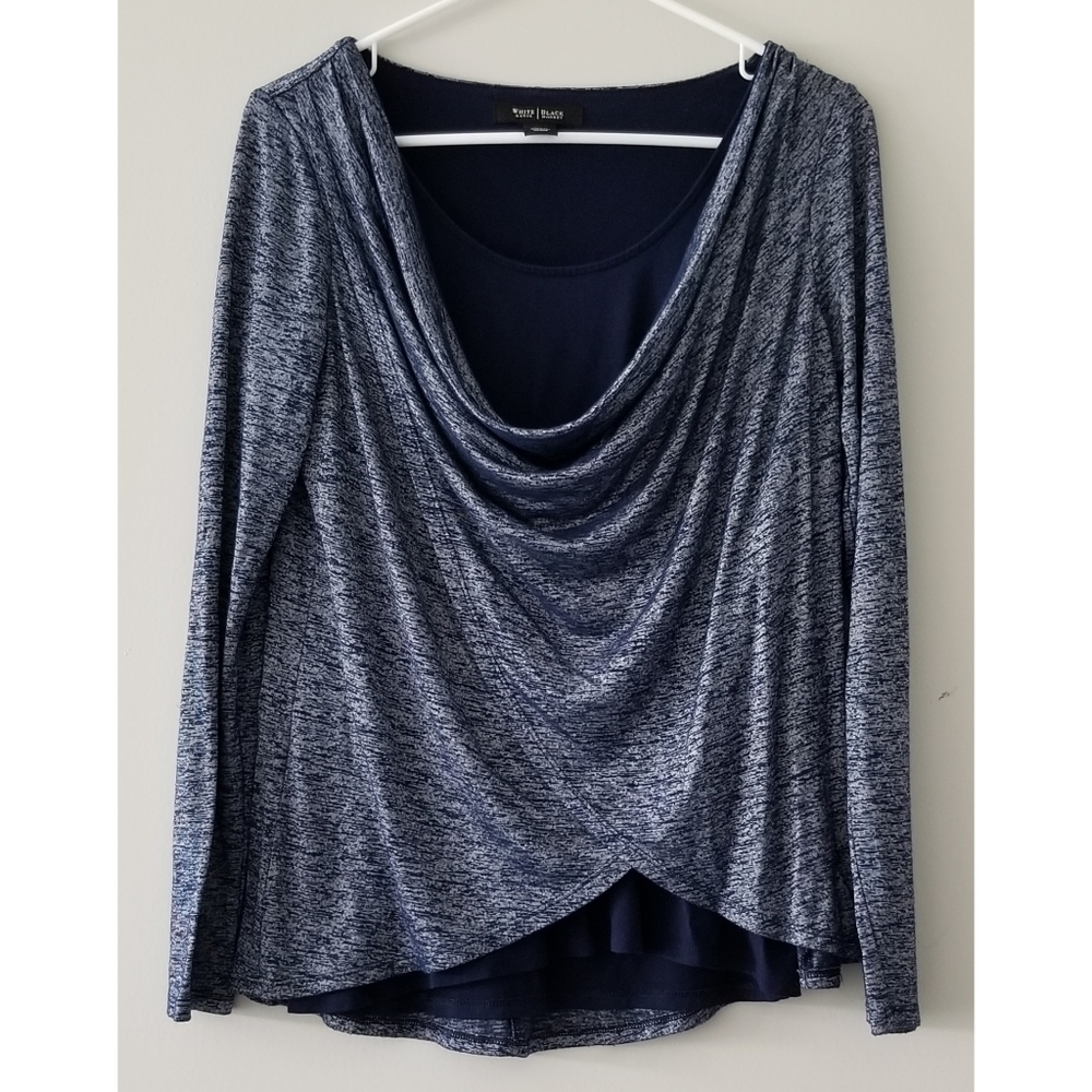 WHBM Blue Blouse